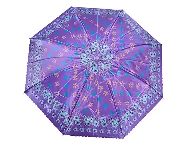 Nylon Printed Umbrella, Multicolor