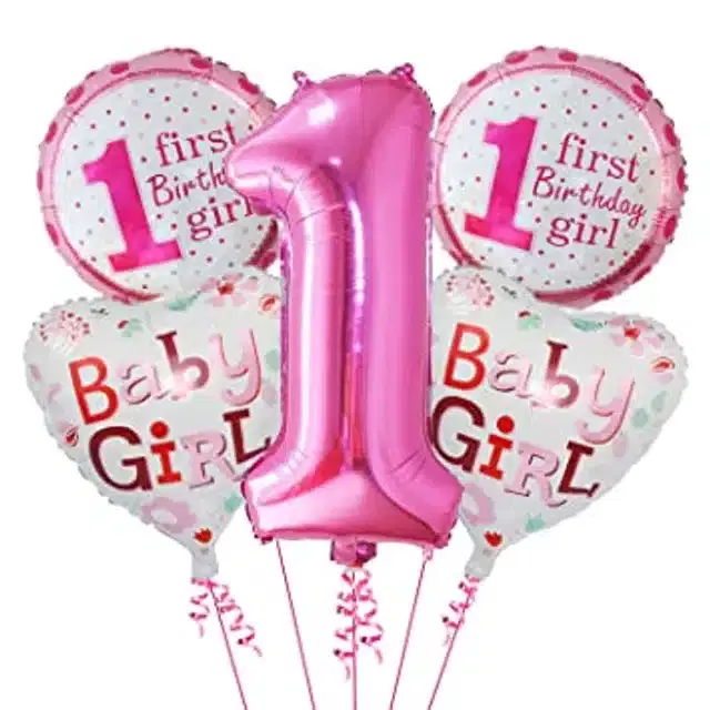 Birthday Decoration Kit, Multicolor, Pack of 5