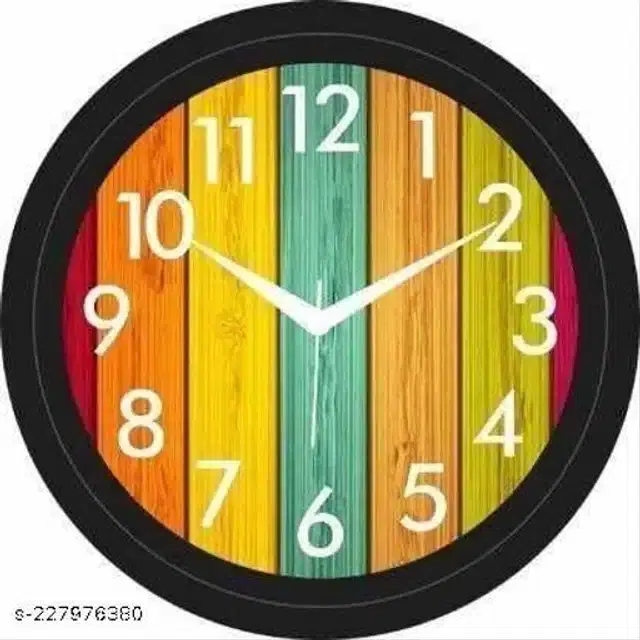 Designer Analog Wall Clock, Multicolor
