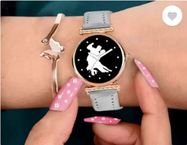 Leather Strap Analog Watch for Women & Girls (Multicolor)