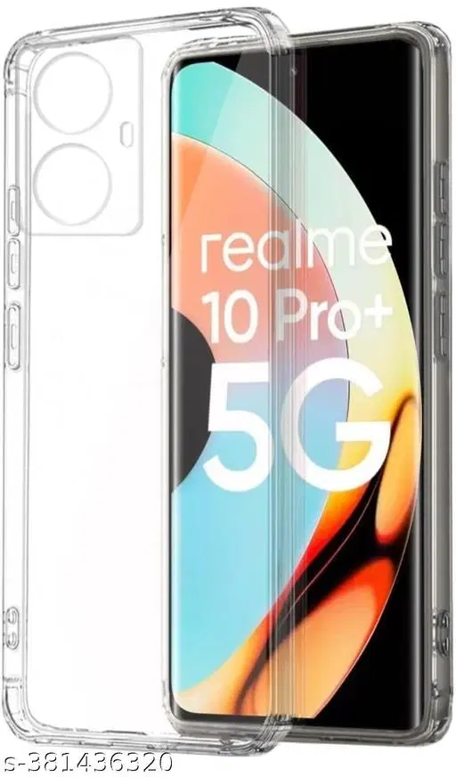 Silicone Mobile Cover for Realme 10 Pro Plus 5G, Multicolor