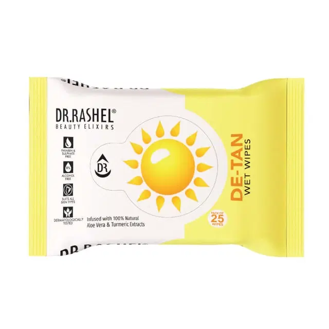 Dr.Rashel Beauty Elixirs De-Tan Wet Wipes 25 Pc
