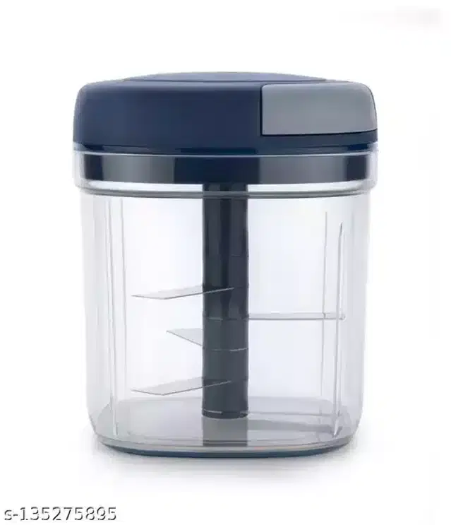 Premium Square Vegetable Chopper, Grey, 900 ml