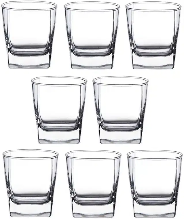 Liquor cum Cocktail Glasses, Transparent, 180 ml, Pack of 8