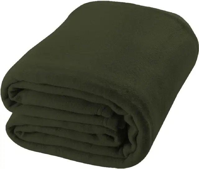 Fleece Blanket, Green, 60x90 Inches