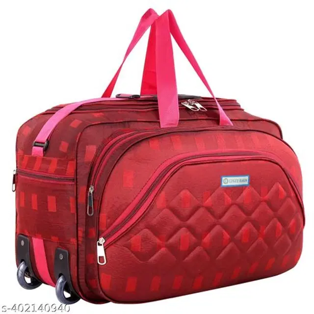 Polyester Duffel Bags, Red