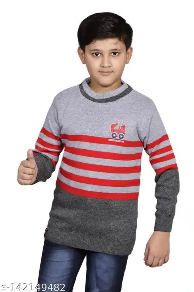 Woolen Sweaters for Boys (Multicolor, 8-9 Years)