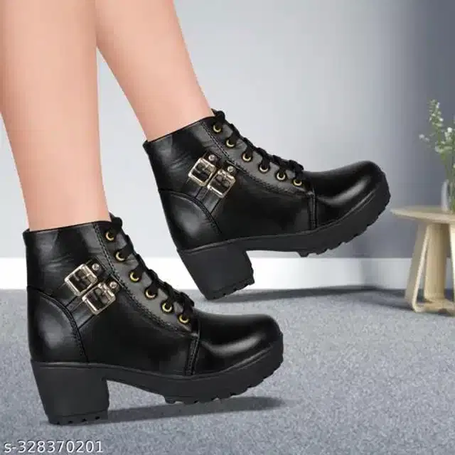 Boots for Women (Black, 3)