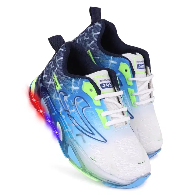 Casual Shoes for Boys (Blue & White, 10C)