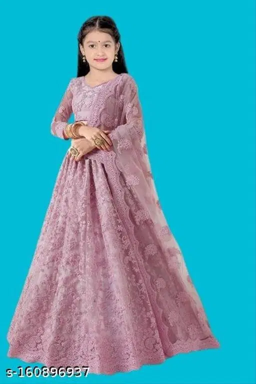 Lehenga Choli for Girls (Pink, 4-5 Years)