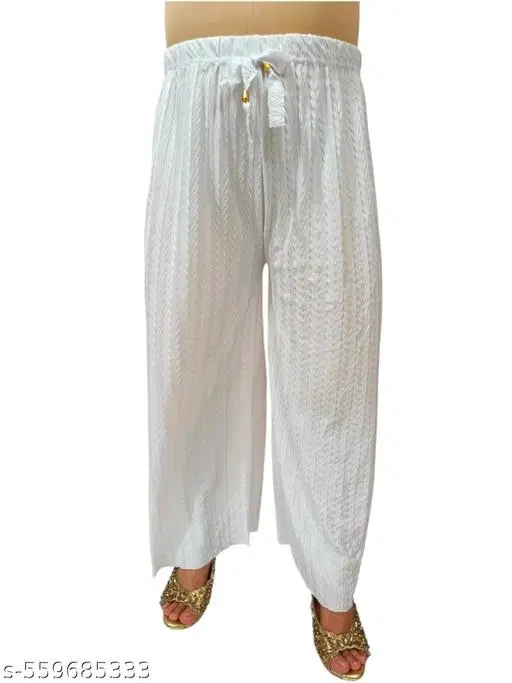 Palazzos for Women (White, S)