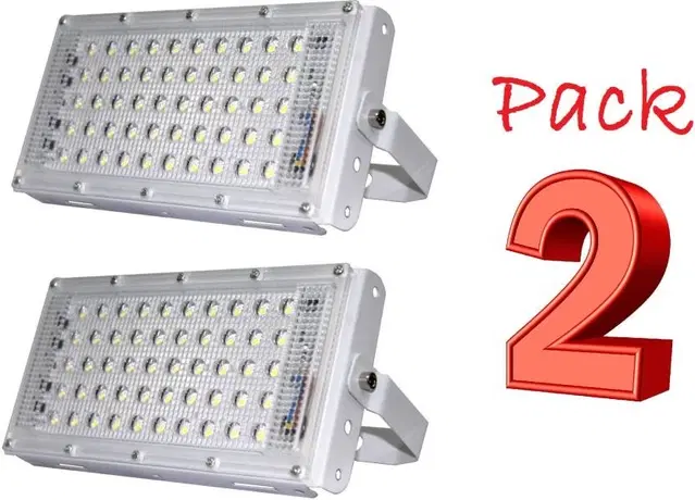 Brick Led Flood Light, 50 W, Pack Of 2 AS