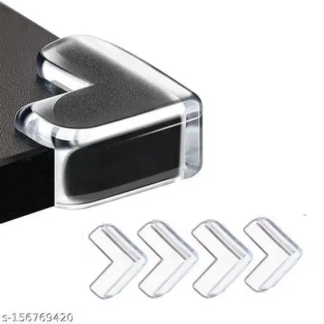 Plastic Furniture Corner Protector, Transparent, Pack of 4