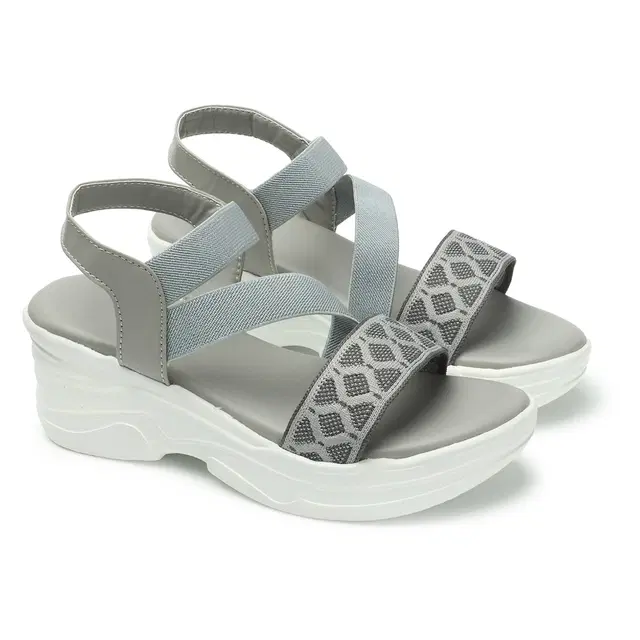 Sandals for Women (Grey, 8)