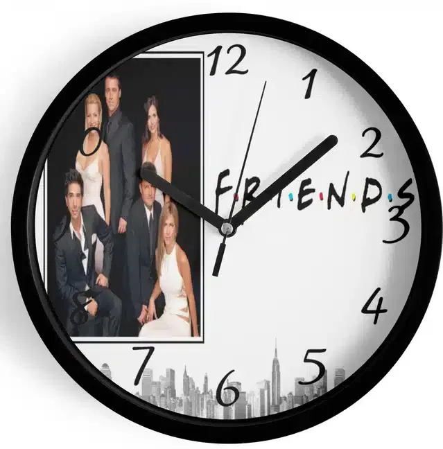 Analog Wall Clock for Home, Multicolor, 7 Inches