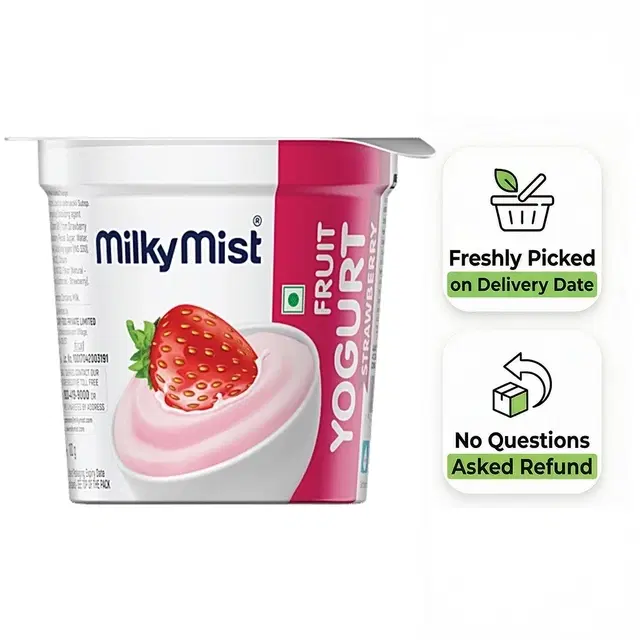 Milky Mist Fruit Yoghurt - Strawberry, 100 g