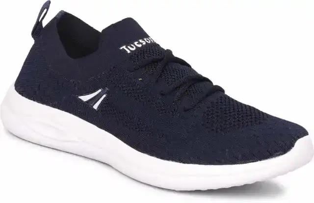 Tucson Mesh Sports Shoes For Men (Navy, 9) (T585)