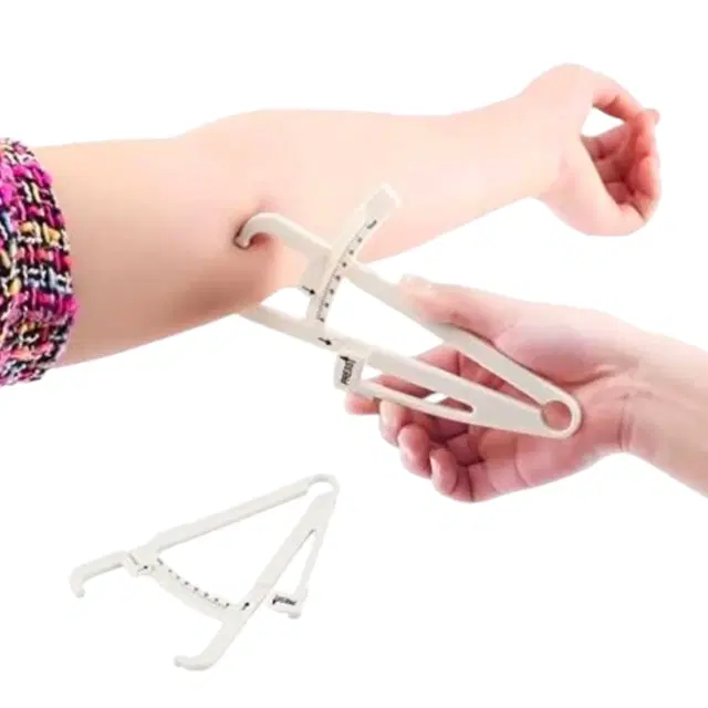 Lightweight Eco-Friendly Body Fat Measuring Caliper, Multicolor, Pack of 1