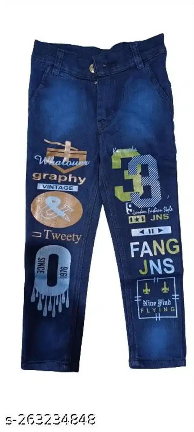 Denim Jeans for Boys (Blue, 10-11 Years)