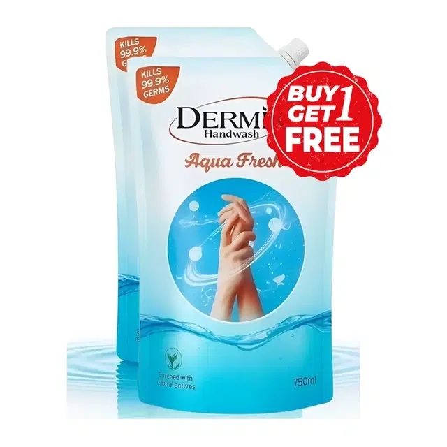 Dermix Hand Wash Aqua 2X750 ml (Buy 1 Get 1 Free)