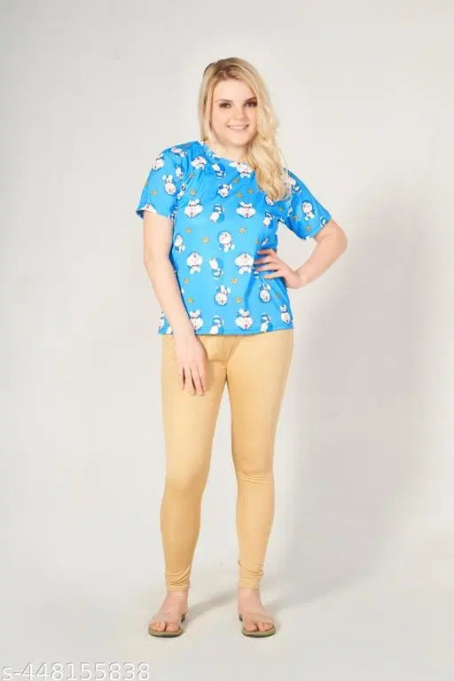 Tshirts for Women (Blue, S)
