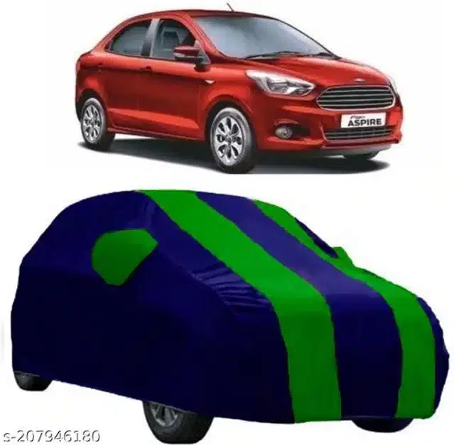 Taffeta Waterproof Car Cover for Ford Aspire, Multicolor