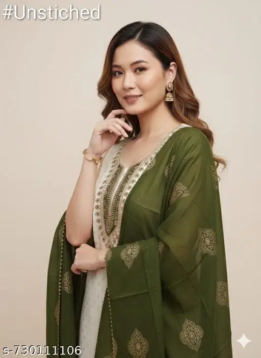 Silk Blend Punjabi/All Over Suits for Women (Multicolor, Un Stitched)