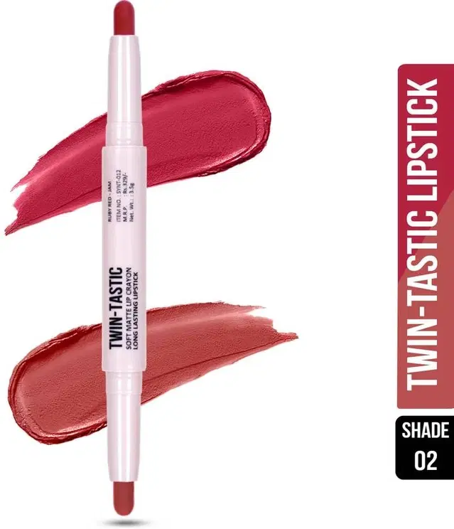 Shryoan Twin Tastic Soft Lip Crayon, Maroon, 3.5 g