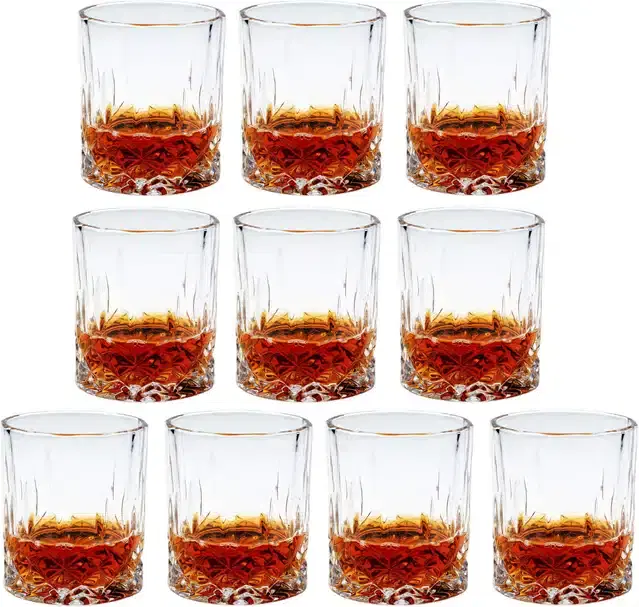 Liquor cum Cocktail Glasses, Transparent, 200 ml, Pack of 10