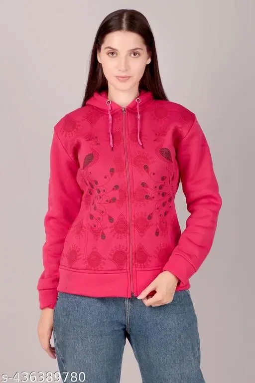 Polyester Sweater for Women (Red, XXL)