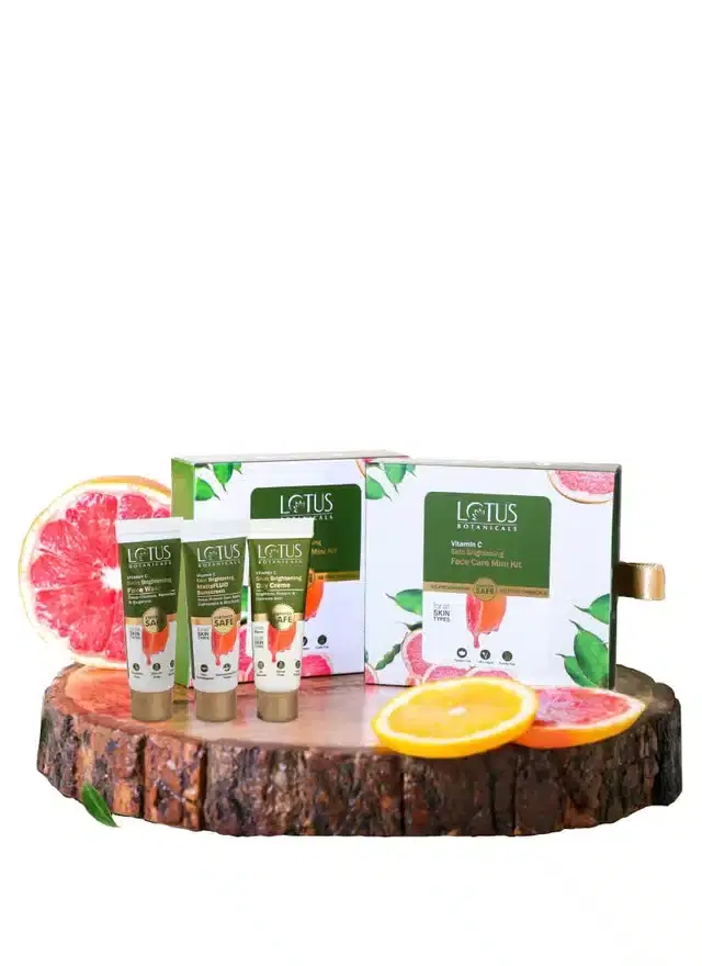 Lotus Botanicals Skin Brightening Face Care Mini Kit, 100 g