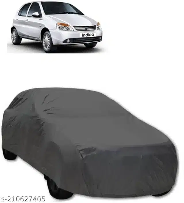 Taffeta Waterproof Car Cover for Tata Indica V2, Multicolor