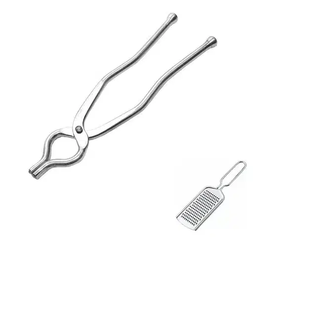 Stainless Steel Cheese Grater & Sandasi, Combo of 2