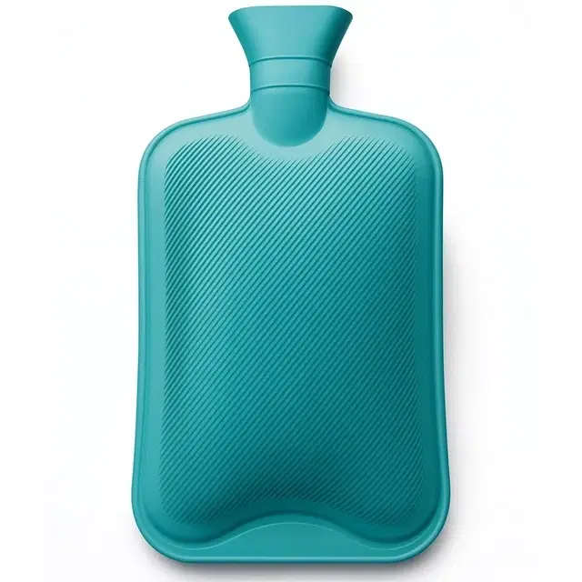 Slovic Rubber Hot Water Bottle Bag, Blue, 2 L