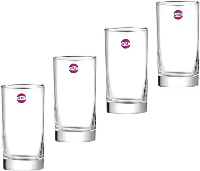 Liquor cum Cocktail Glasses, Transparent, 300 ml, Pack of 4