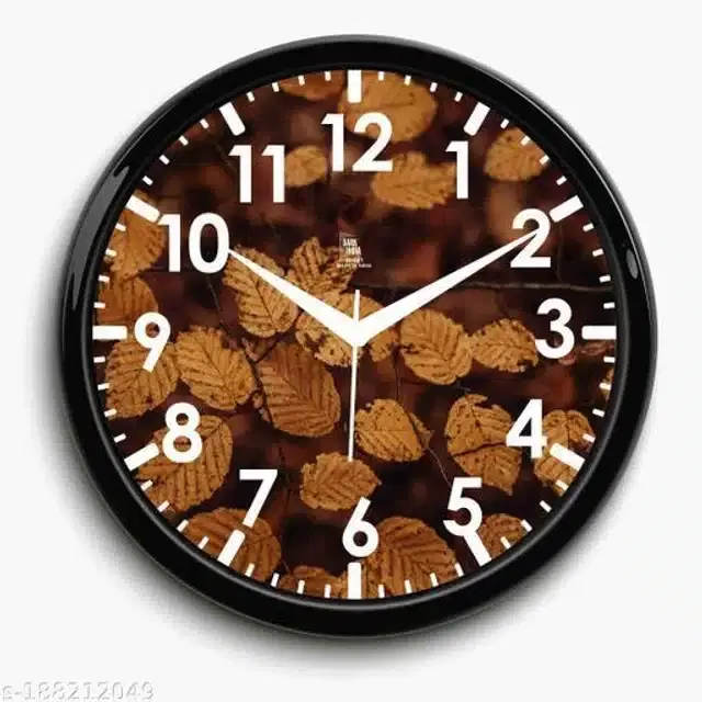 Designer Analog Wall Clock, Brown