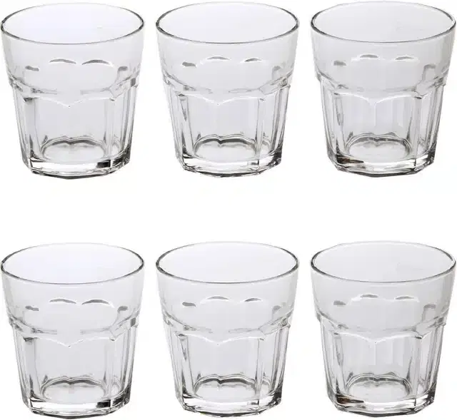 Liquor cum Cocktail Glasses, Transparent, 250 ml, Pack of 6