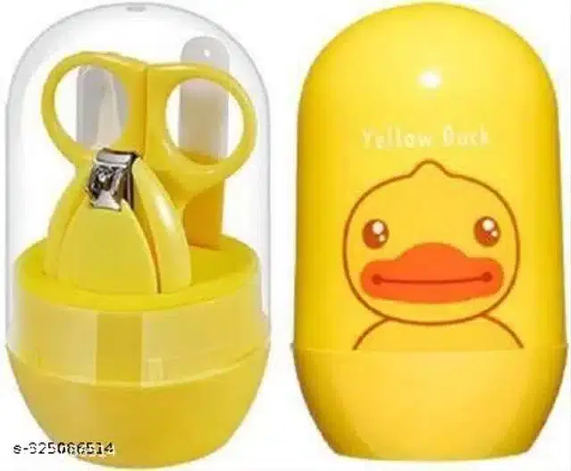 Plastic Manicure Pedicure Care Kit for Infants, Yellow