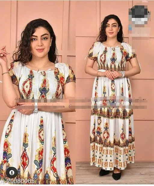 Gown for Women (White, L)