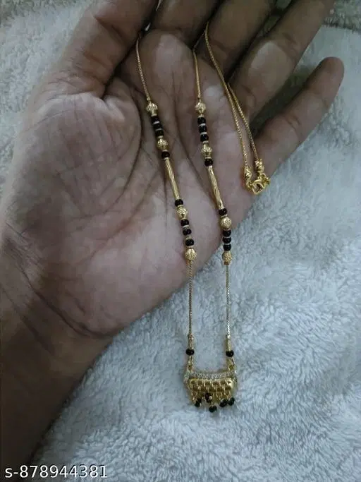 Mangalsutra for Women (White, Free Size)