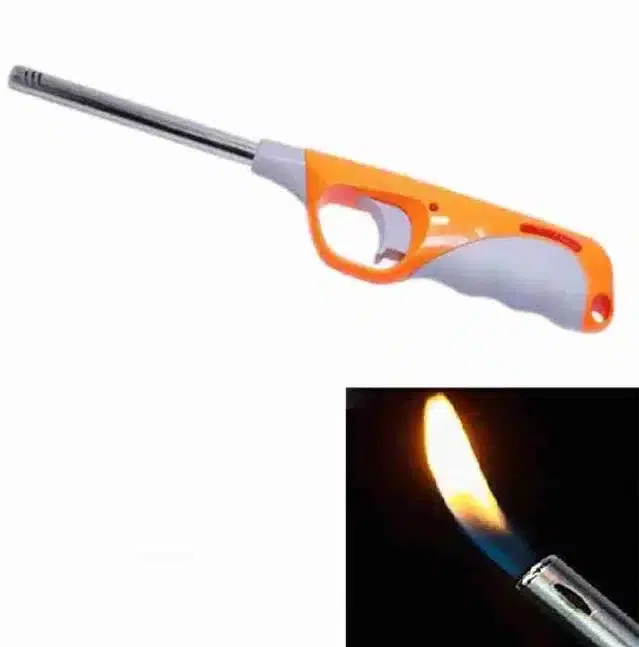 Stainless Steel Refillable Gas Lighter, Multicolor, Pack of 3