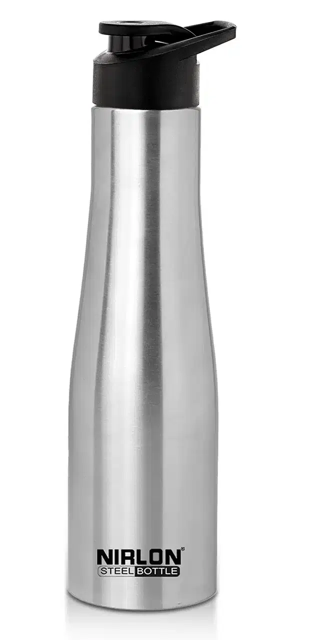 Stainless Steel Insulated Single Wall Water Bottle, Silver, 1000 ml