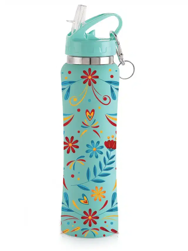 Stainless Steel Sipper Water Bottle, Blue, 750 ml