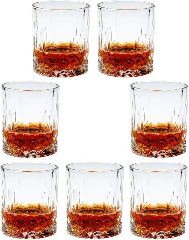 Liquor cum Cocktail Glasses, Transparent, 200 ml, Pack of 7