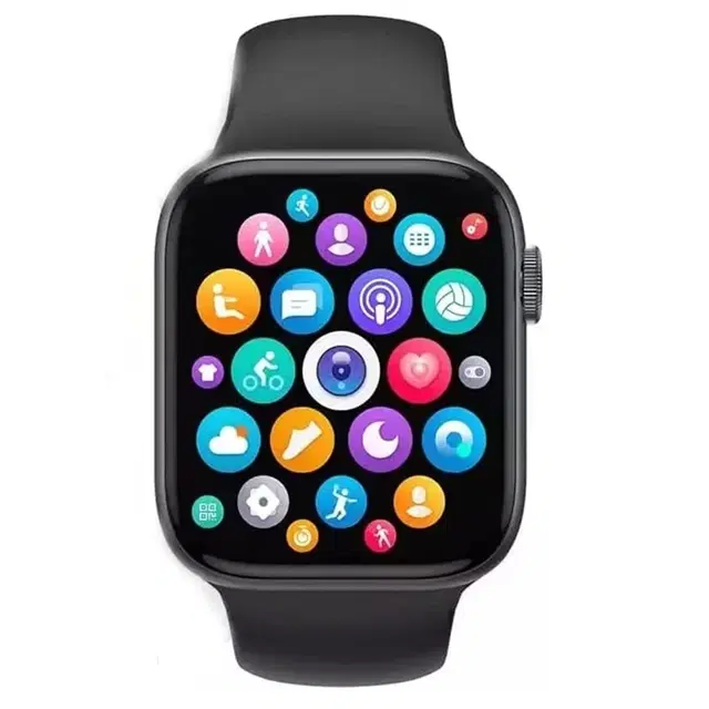 Rubber Strap T 500 Bluetooth Smartwatch for Men & Women, Black