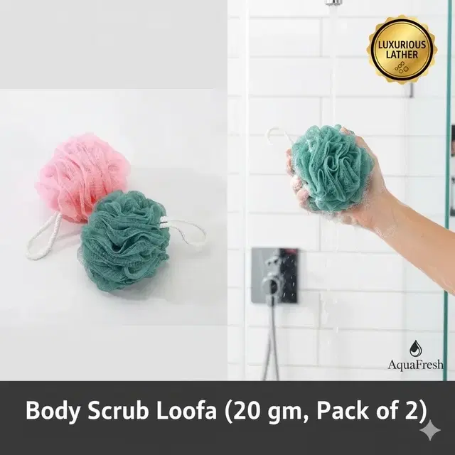Plastic Body Scrub Loofa (20 gm, Pack of 2)