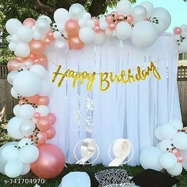 Birthday Party Decoration Kit, Multicolor, Set of 65