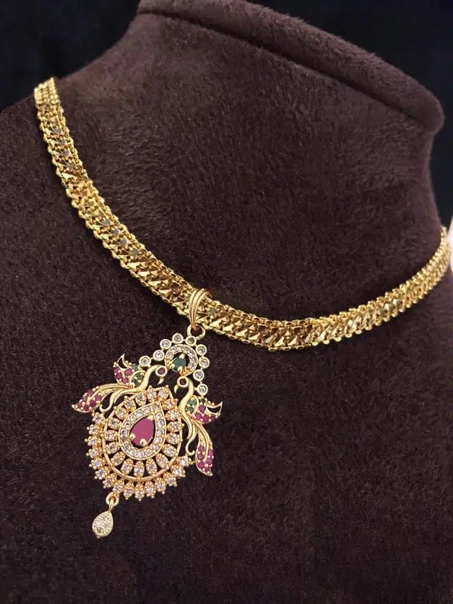 Gold Jewellery Set for Women (Gold, Free Size)