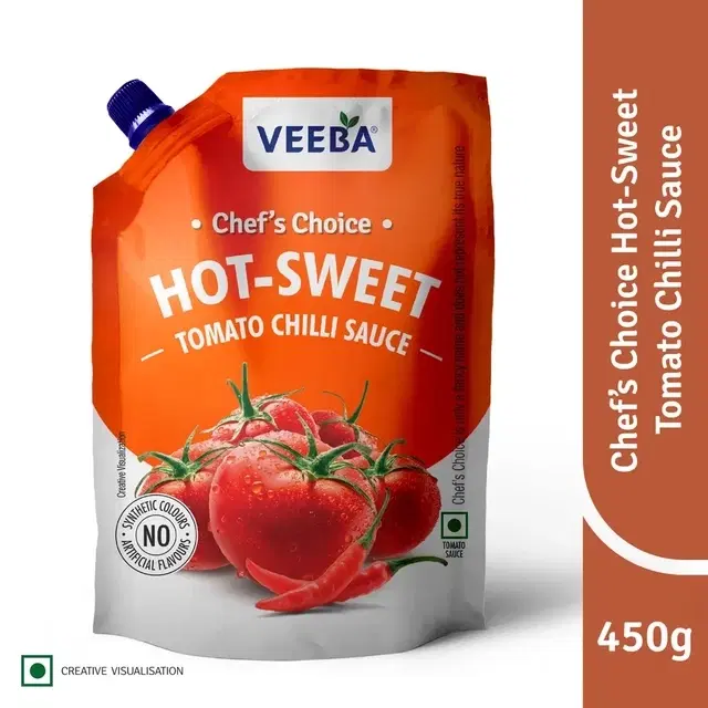 Veeba Chef's Choice Hot-Sweet Tomato Chilli Sauce 450 g