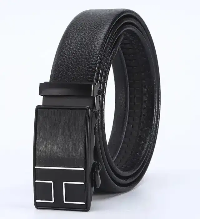 Synthetic Casual Belt for Men (Black)